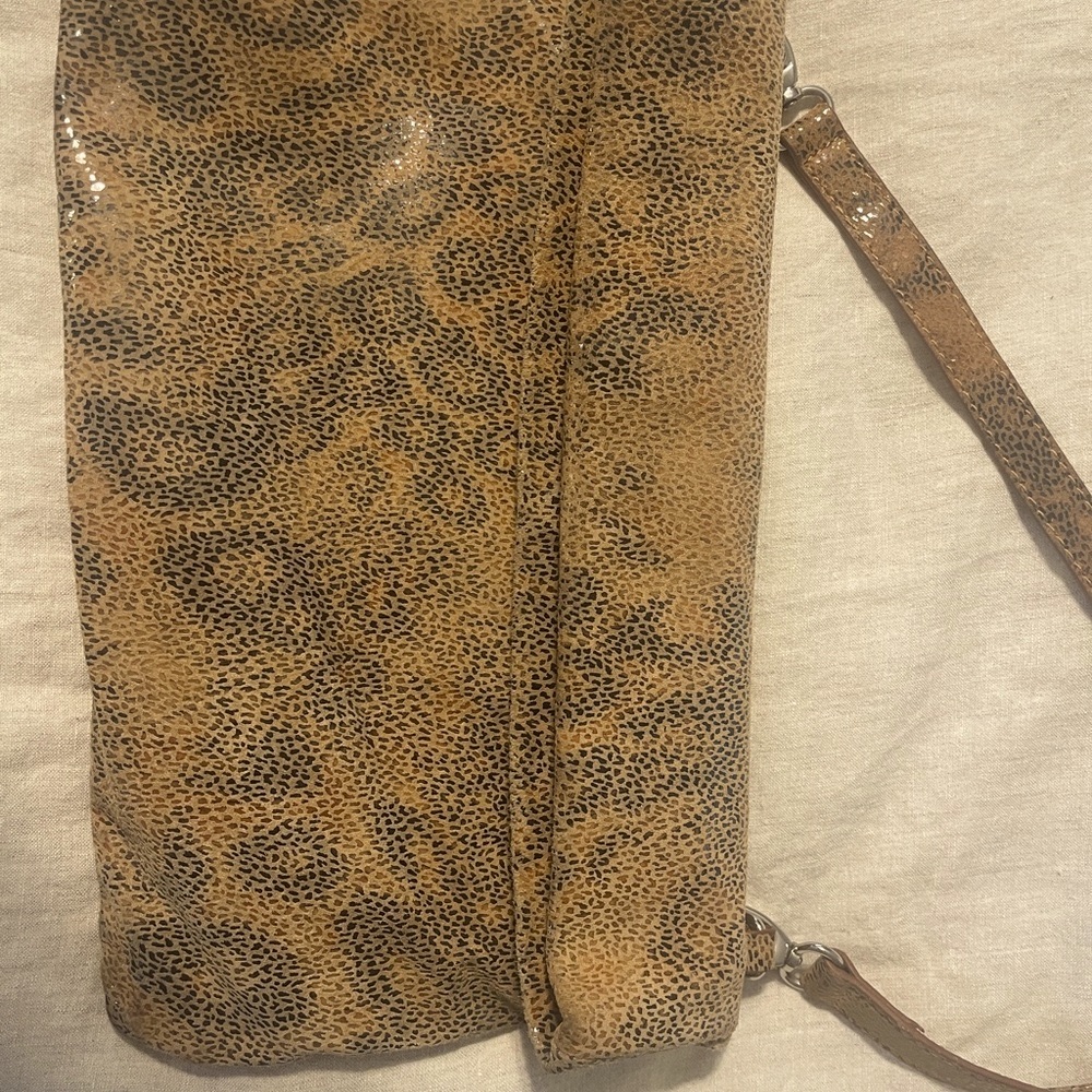 Leopard Print Women's Bag LEATHER OUTER VERY SOFT EMBOSSED PRINT
